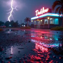 Duskflow, soft pillow, Softdope - Neon Rain