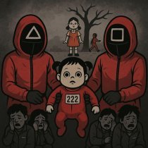 suramura, КРЫН, LINASTYLE, Pandochka - игра в кальмара